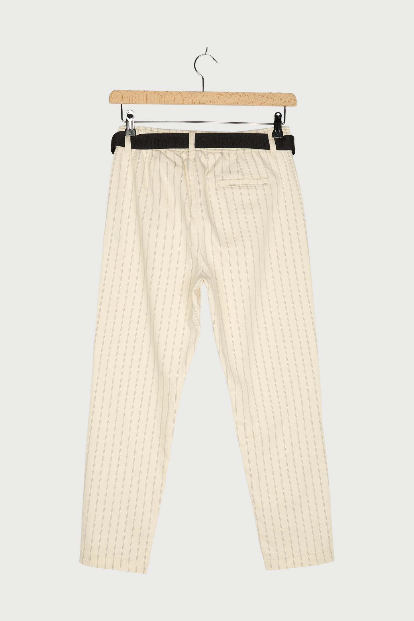 BELTED PANTS PINSTRIPE