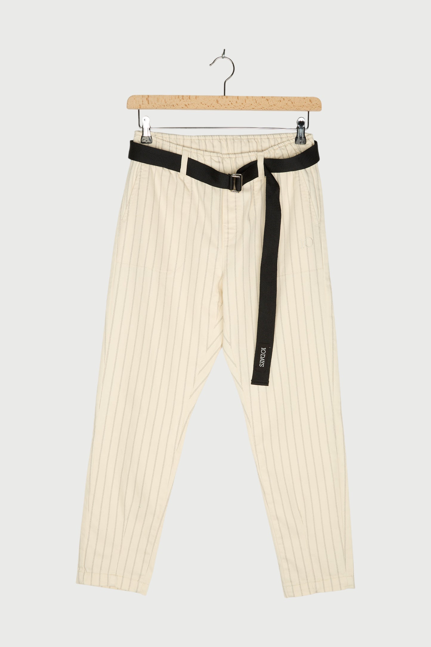 BELTED PANTS PINSTRIPE