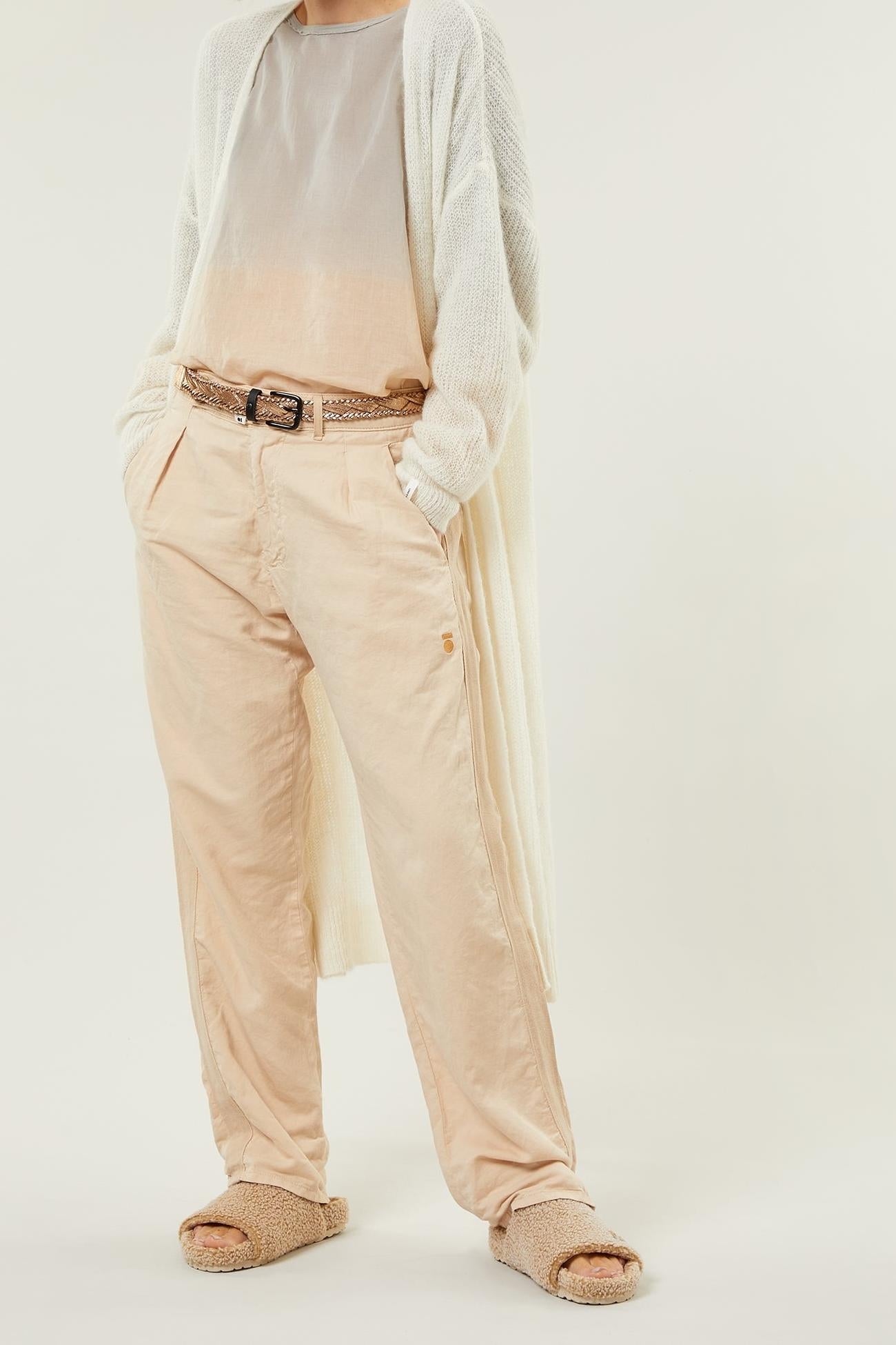 STRAIGHT PANTS SLUB TWILL