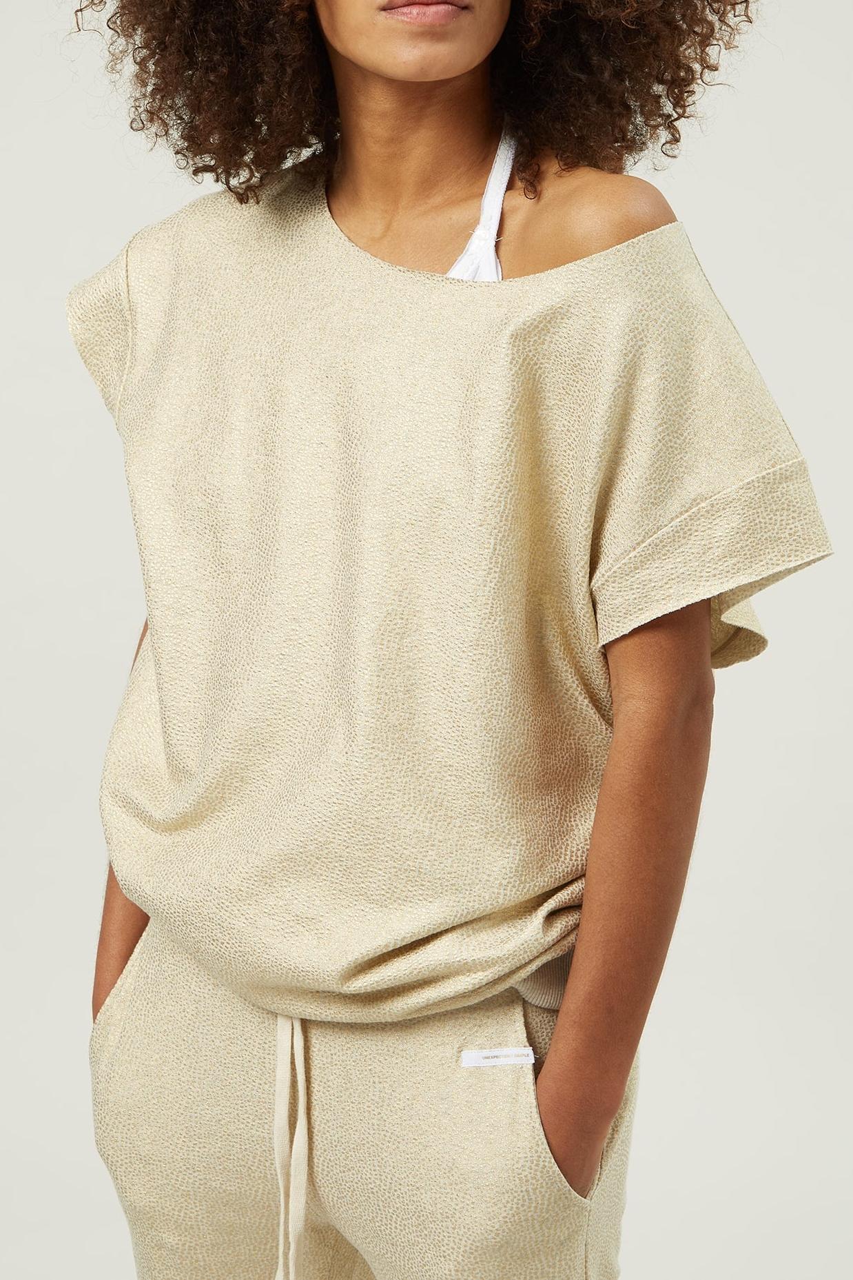 SHORT SLEEVE SWEATER FOIL