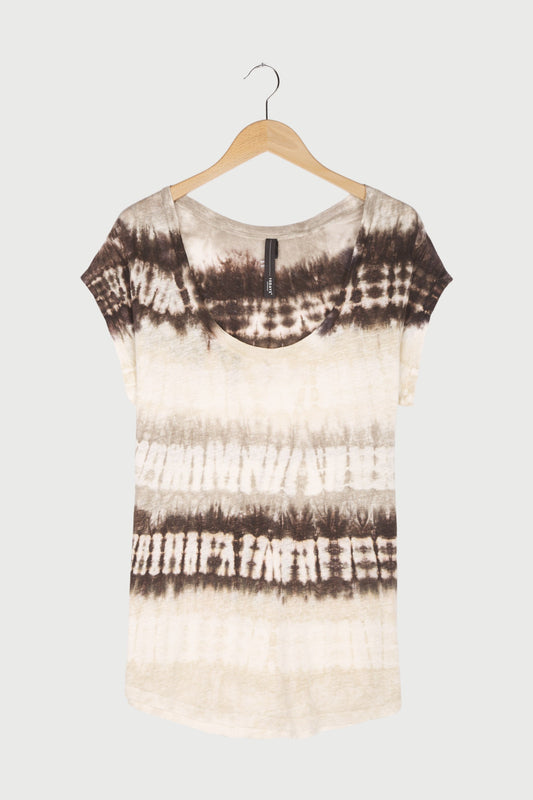 tee stripe tie dye